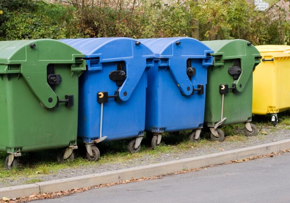 color coded of dumpster